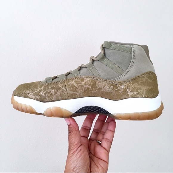 womens jordan retro 11 olive